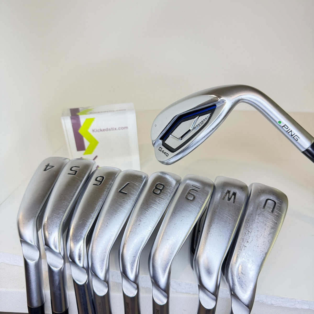 (9 Piece Set!) Nice PING G440 Irons 4-PW, UW & SW with Senior Flex Shafts